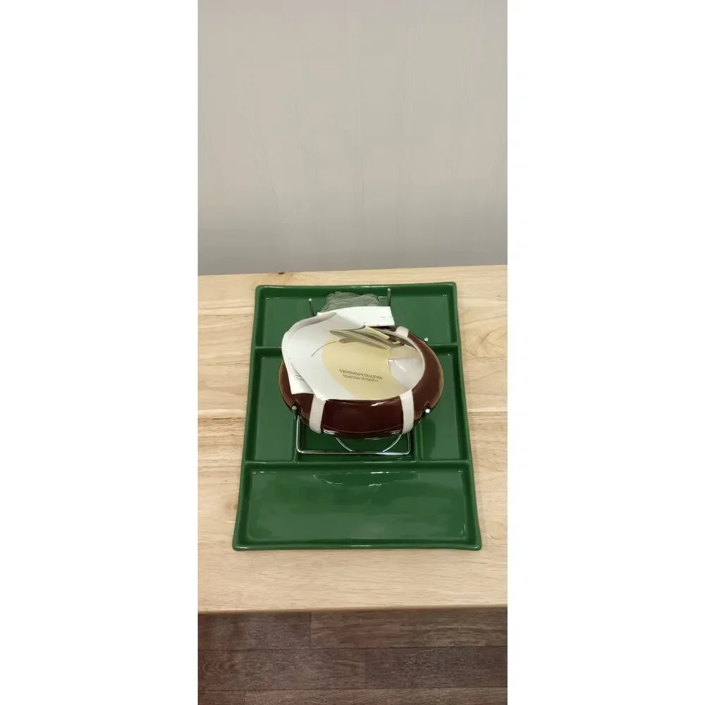 Trudeau football fondue set, game day, food, fondue new unused